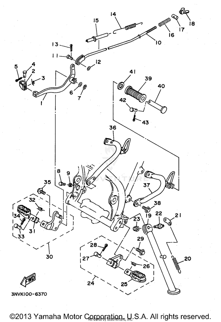 Stand Footrest Schematic