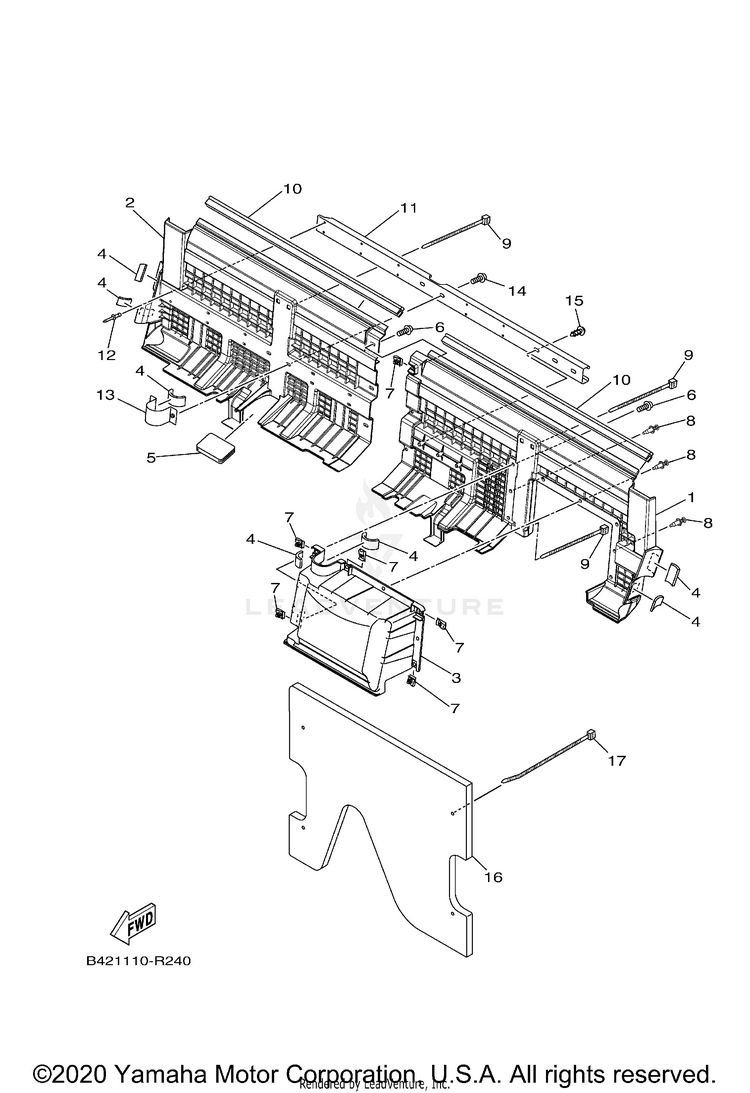 Side Cover 3 VIKING EPS - YXM70VPALG - 2020 Schematic
