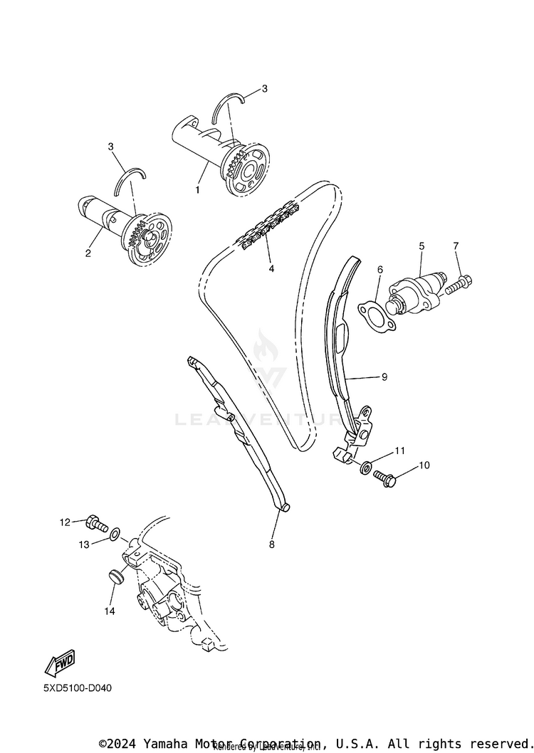 Camshaft & Chain Schematic