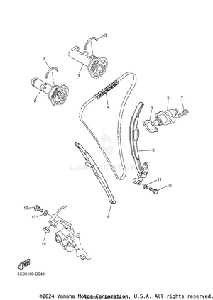 Camshaft & Chain Schematic