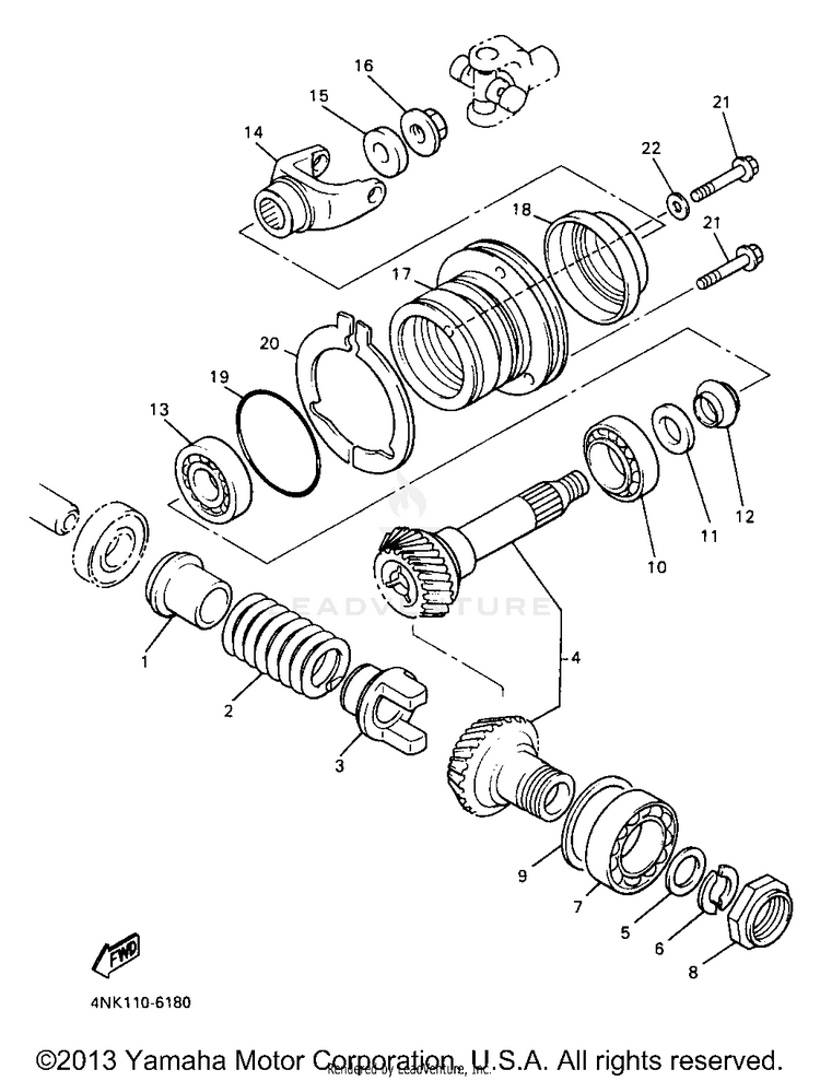 Middle Drive Gear Schematic