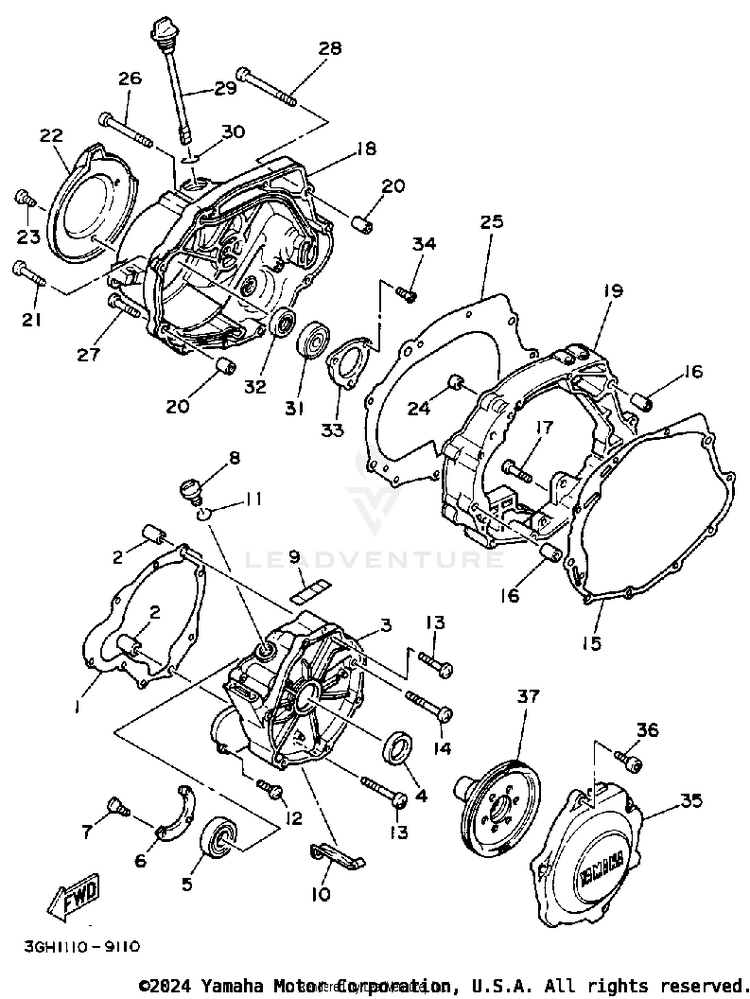 Crankcase Cover Schematic