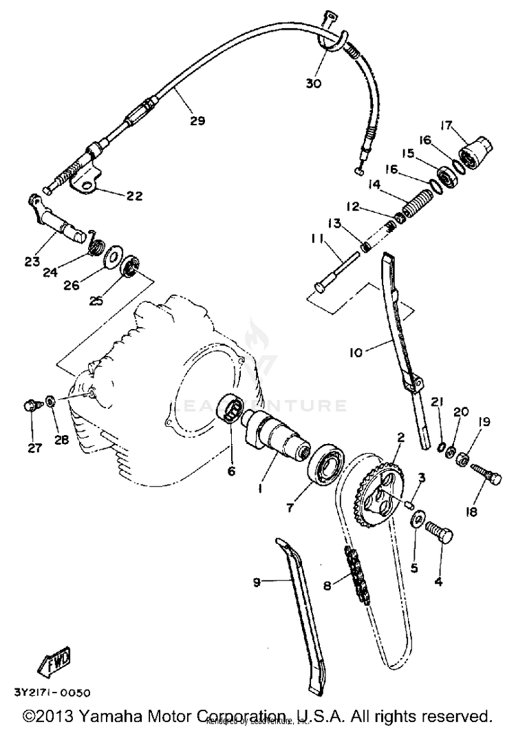 Camshaft - Chain Schematic