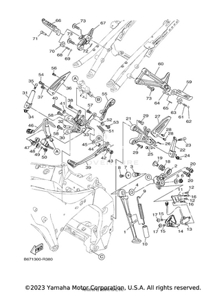 Stand Footrest Schematic