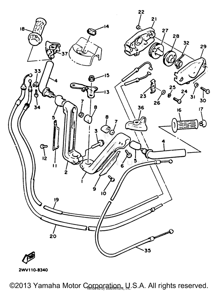 Handlebar Cable Schematic