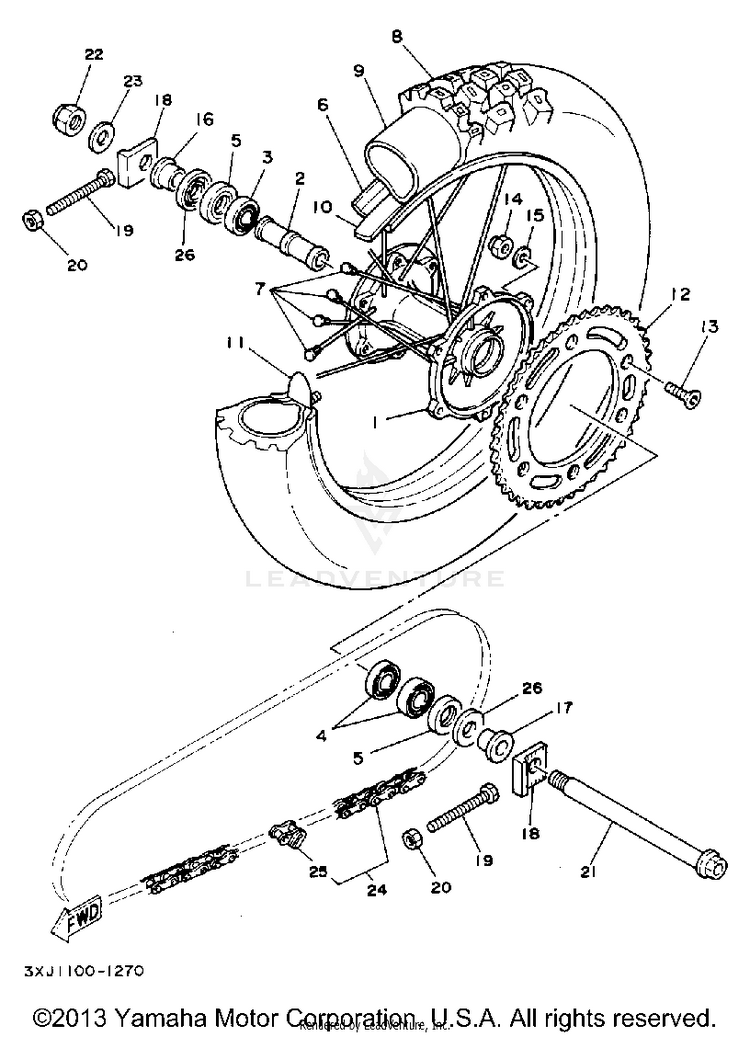 Rear Wheel Schematic