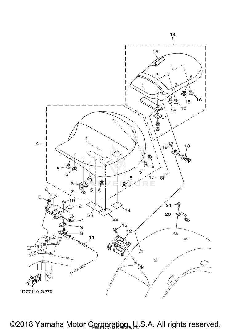 Seat ROADLINER S - XV19SXCR - 2008 Schematic