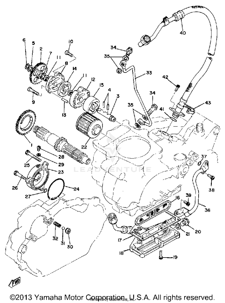 Oil Pump Oil Cleaner Schematic