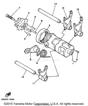 Shift Cam Fork Schematic