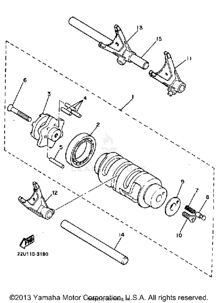 Shift Cam Fork Schematic