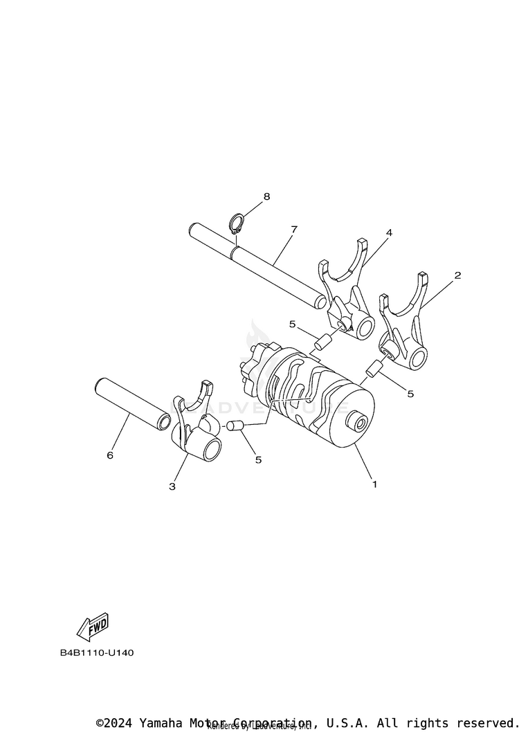 Shift Cam Fork Schematic