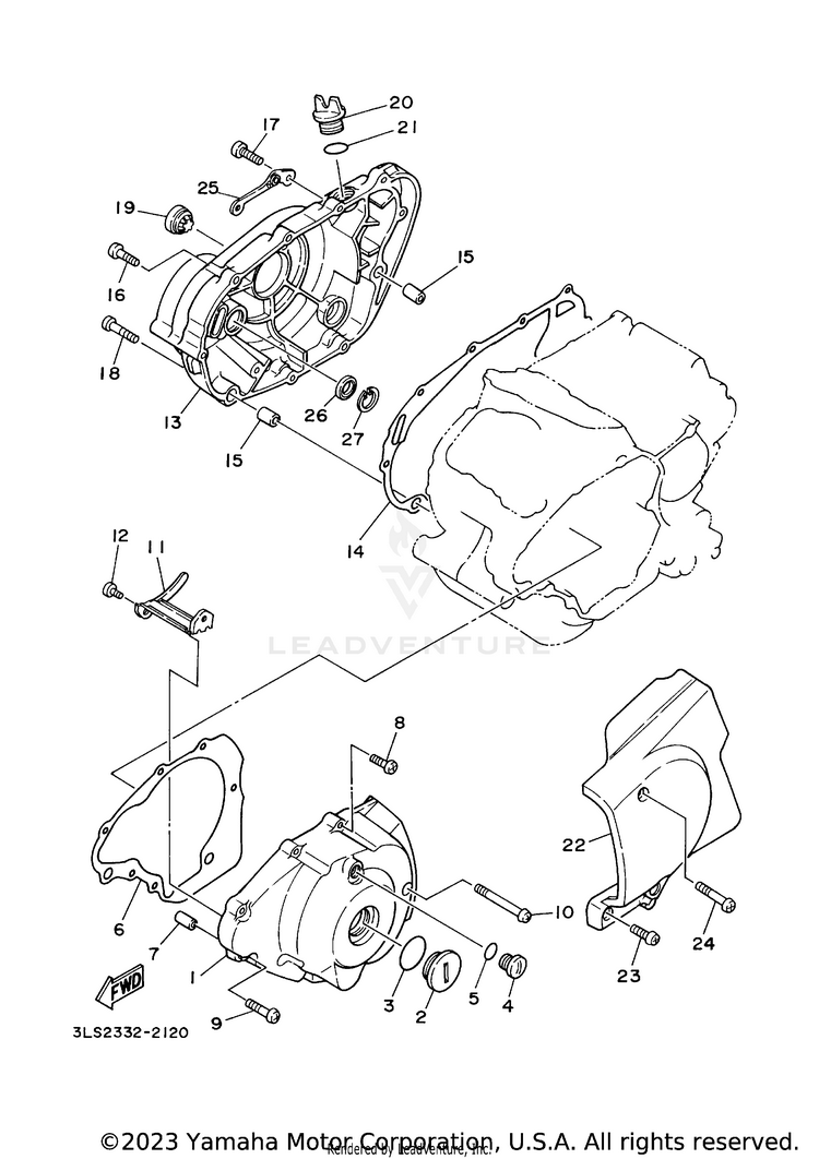 Crankcase Cover 1 Schematic