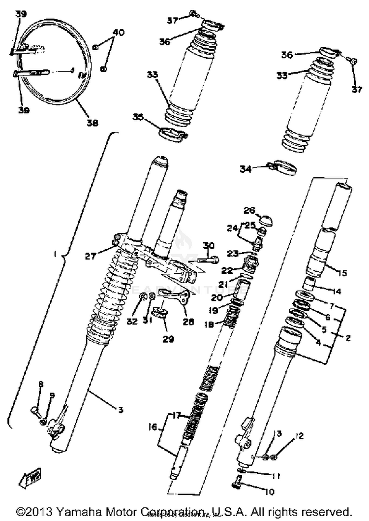Front Fork Schematic