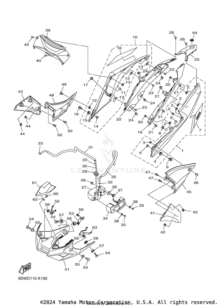 Side Cover MT-03 - MT03NB - 2022 Schematic