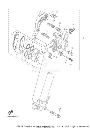 Front Brake Caliper Schematic