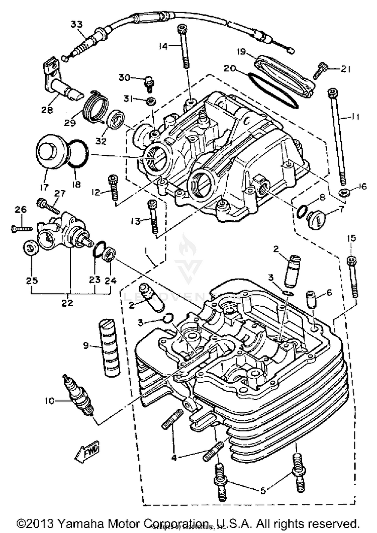 Cylinder Head Schematic