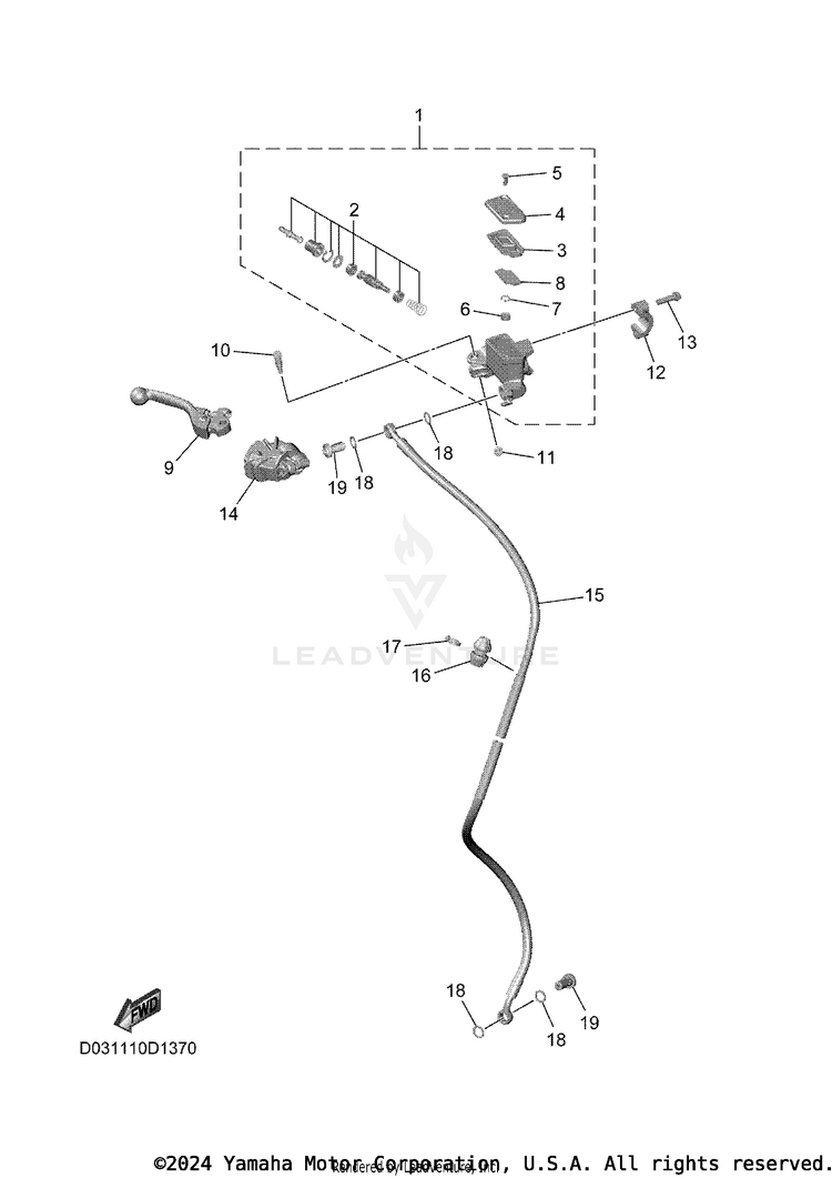 Front Master Cylinder Schematic