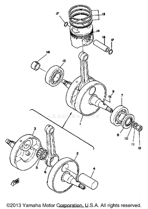 Crankshaft - Piston Schematic