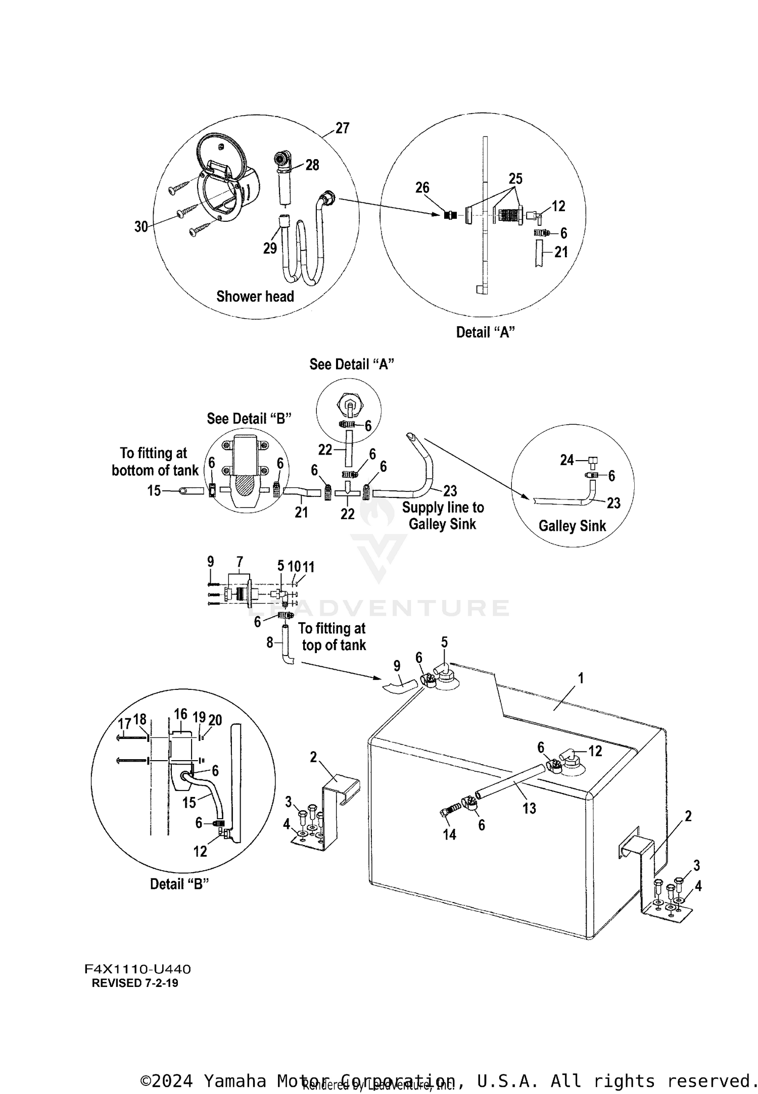 SHOWER PIPING