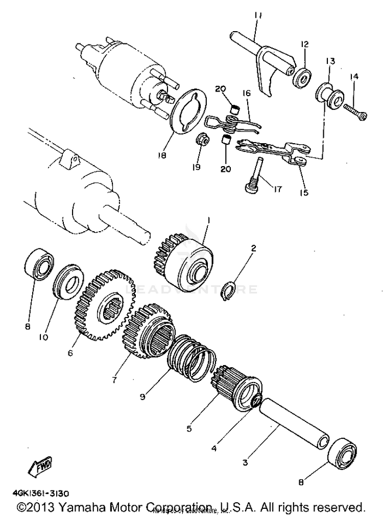 Starter Clutch Schematic