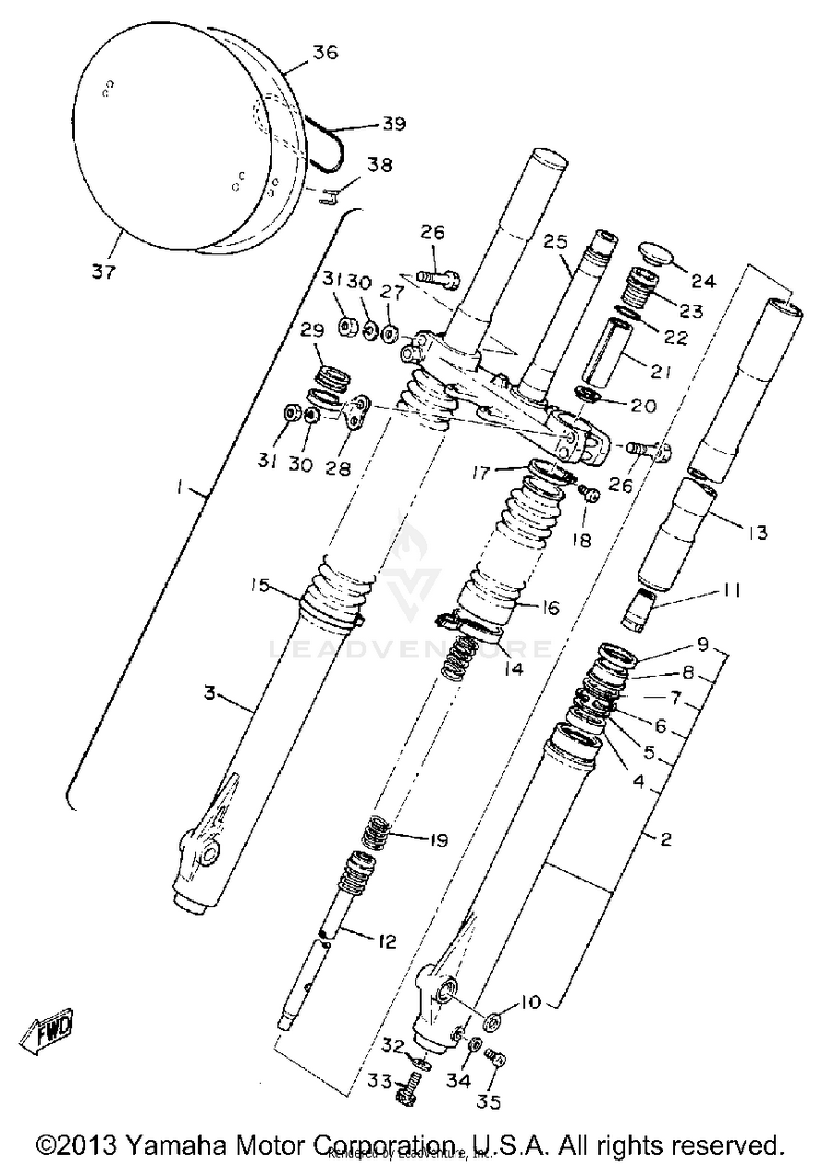 Front Fork Schematic