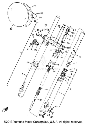 Front Fork Schematic