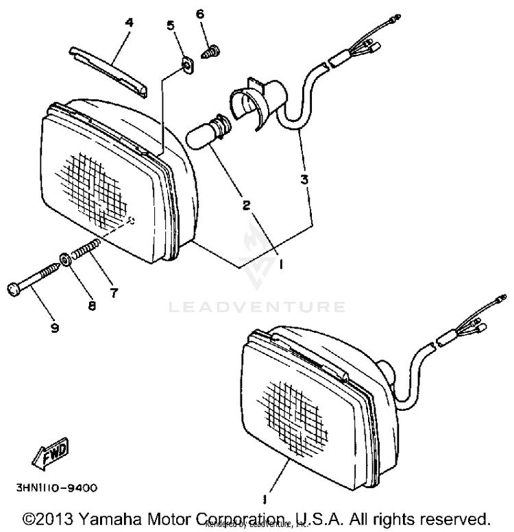 Headlight Schematic
