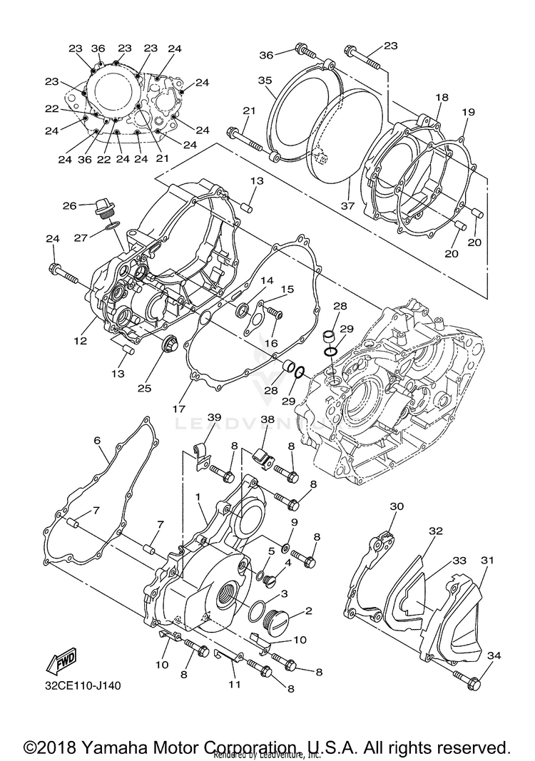 Crankcase Cover 1 Schematic