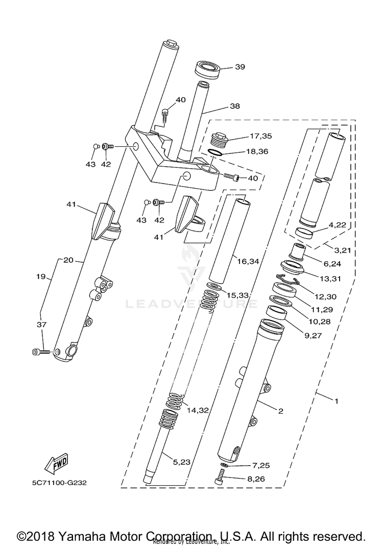 Front Fork Schematic