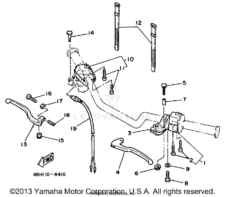 Handle Switch-Lever Schematic