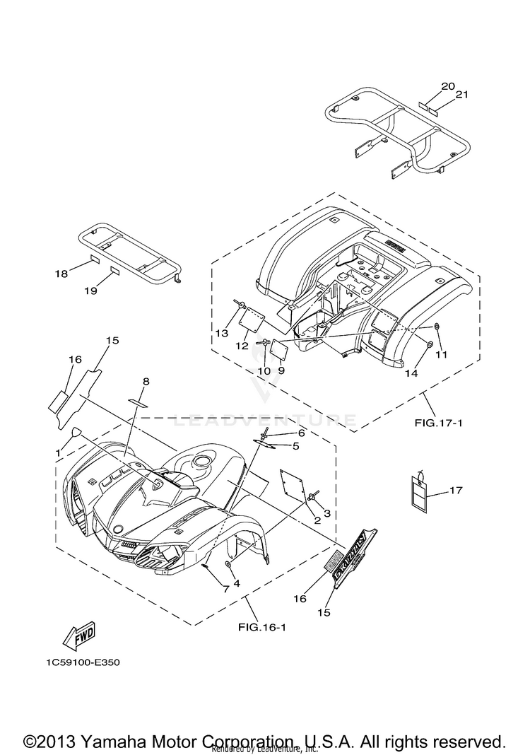 Emblem Label 1 GRIZZLY 125 HUNTER - YFM125GHV - 2006 Schematic