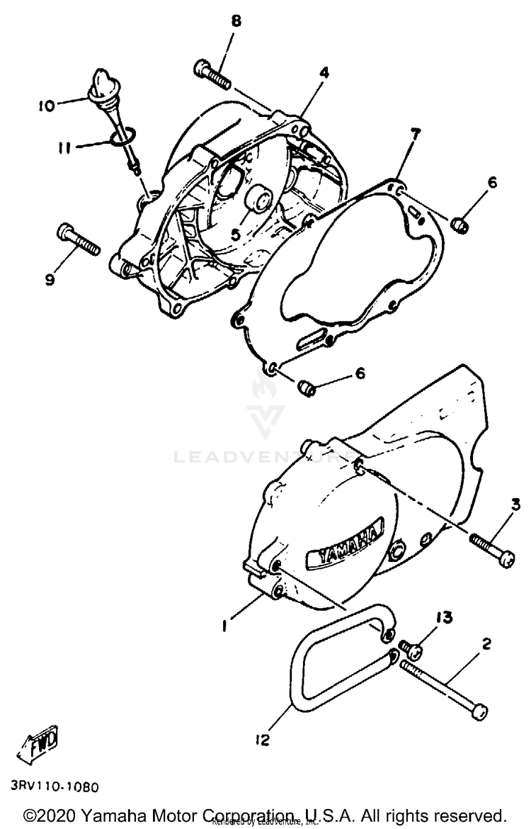 Crankcase Cover 1 Schematic