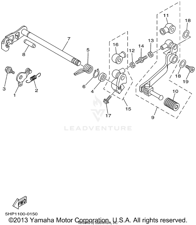 Shift Shaft Schematic