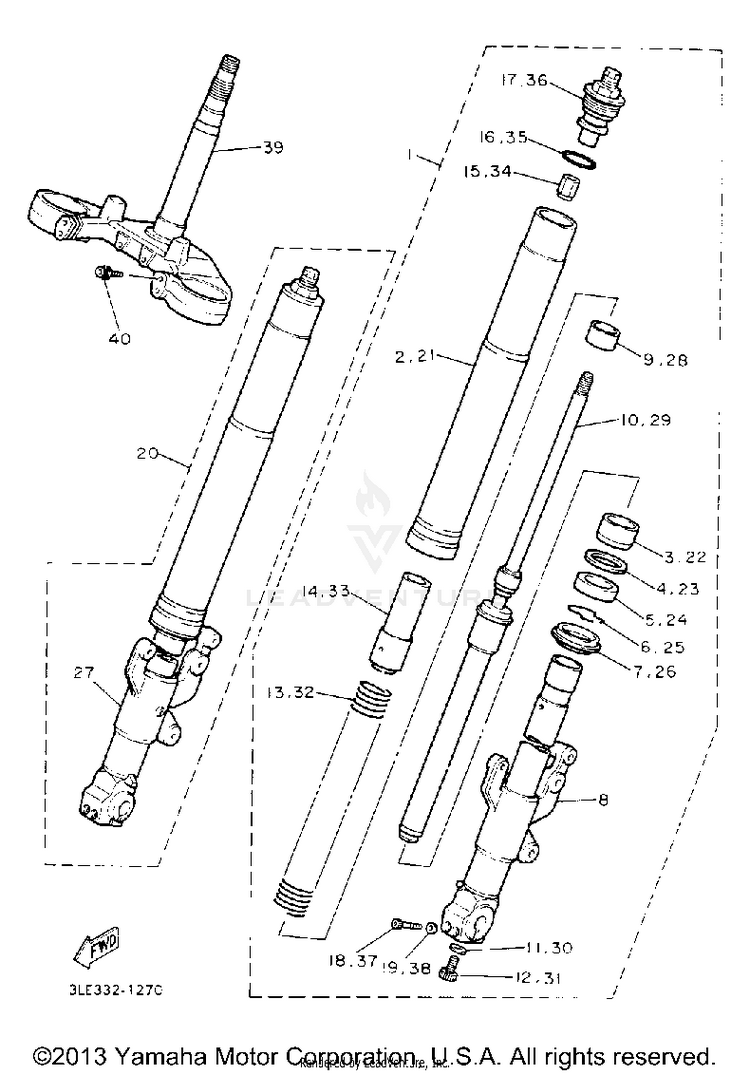 Front Fork Schematic