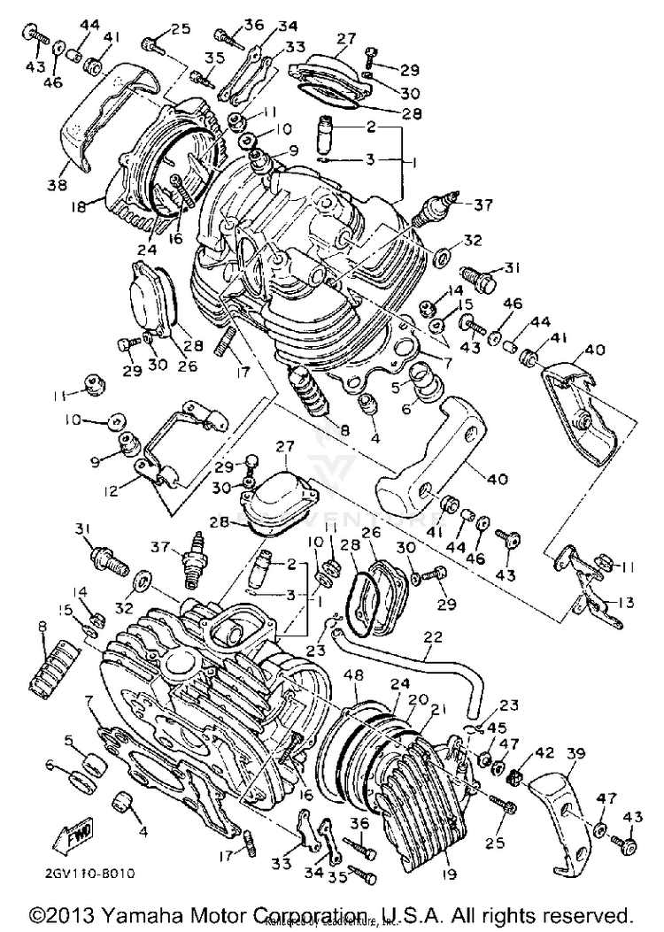 Cylinder Head Schematic