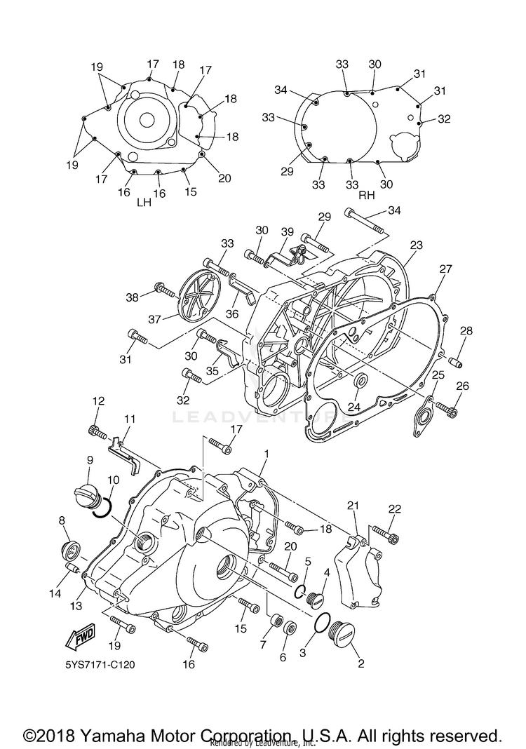 Crankcase Cover 1 Schematic