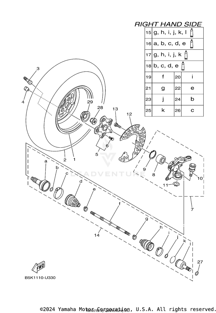 Front Wheel 2 Schematic
