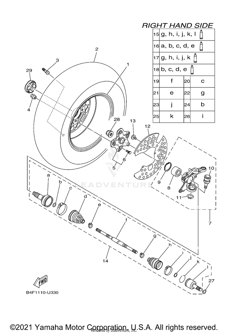 Front Wheel 2 Schematic