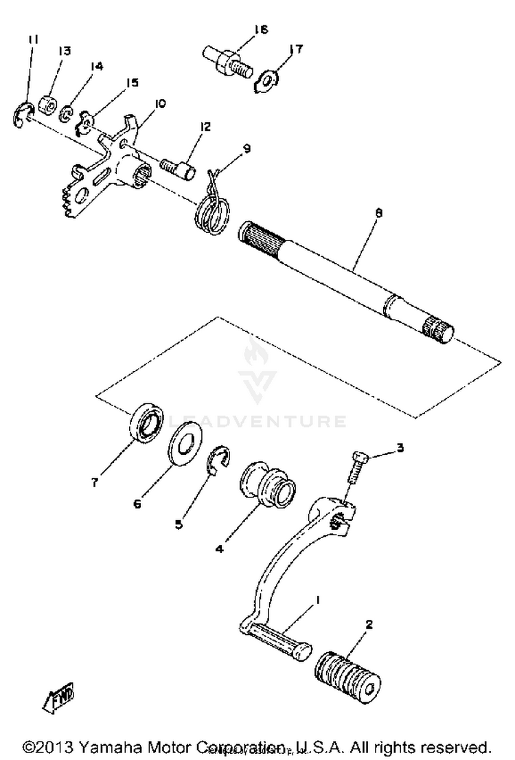 Shift Shaft Schematic