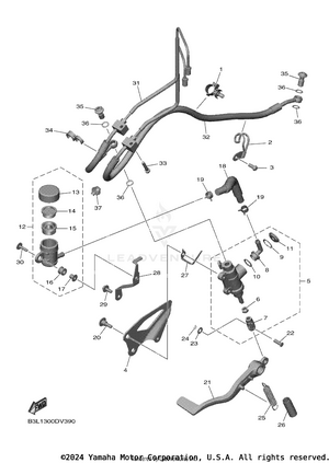 Rear Master Cylinder Schematic