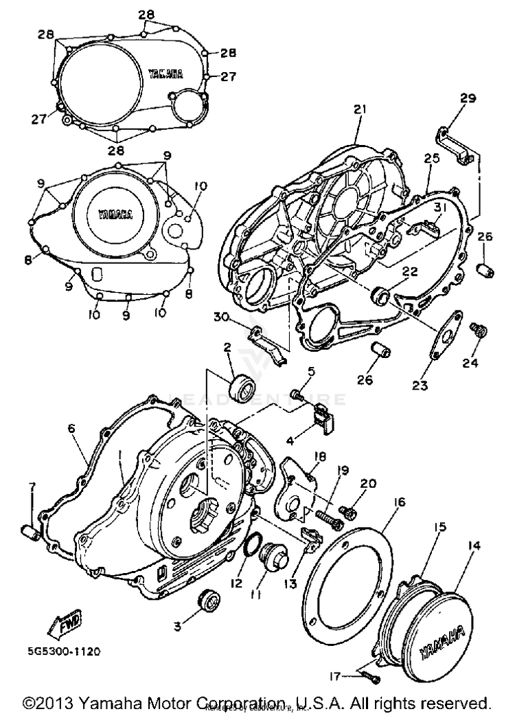 Crankcase Cover Schematic