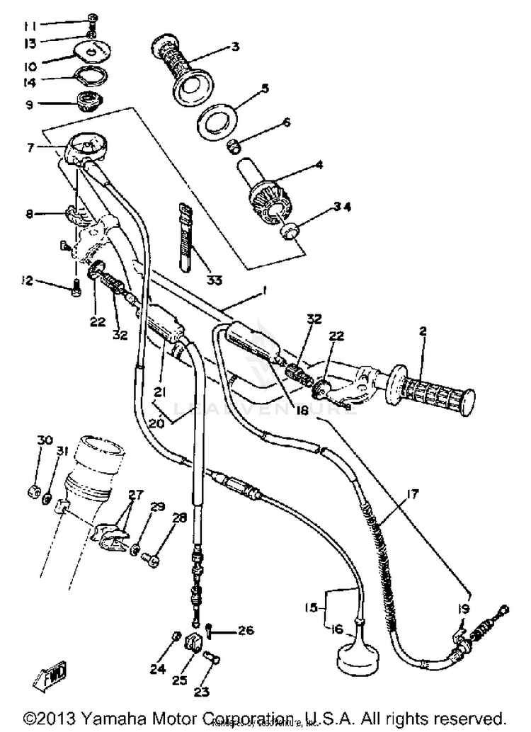 Handlebar Cable Yz250h Schematic