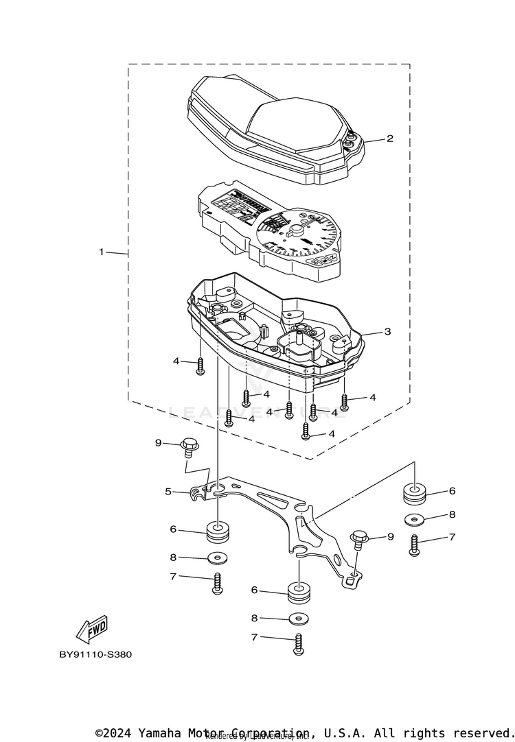 Meter R3ABS - YZFR3AHB - 2017 Schematic