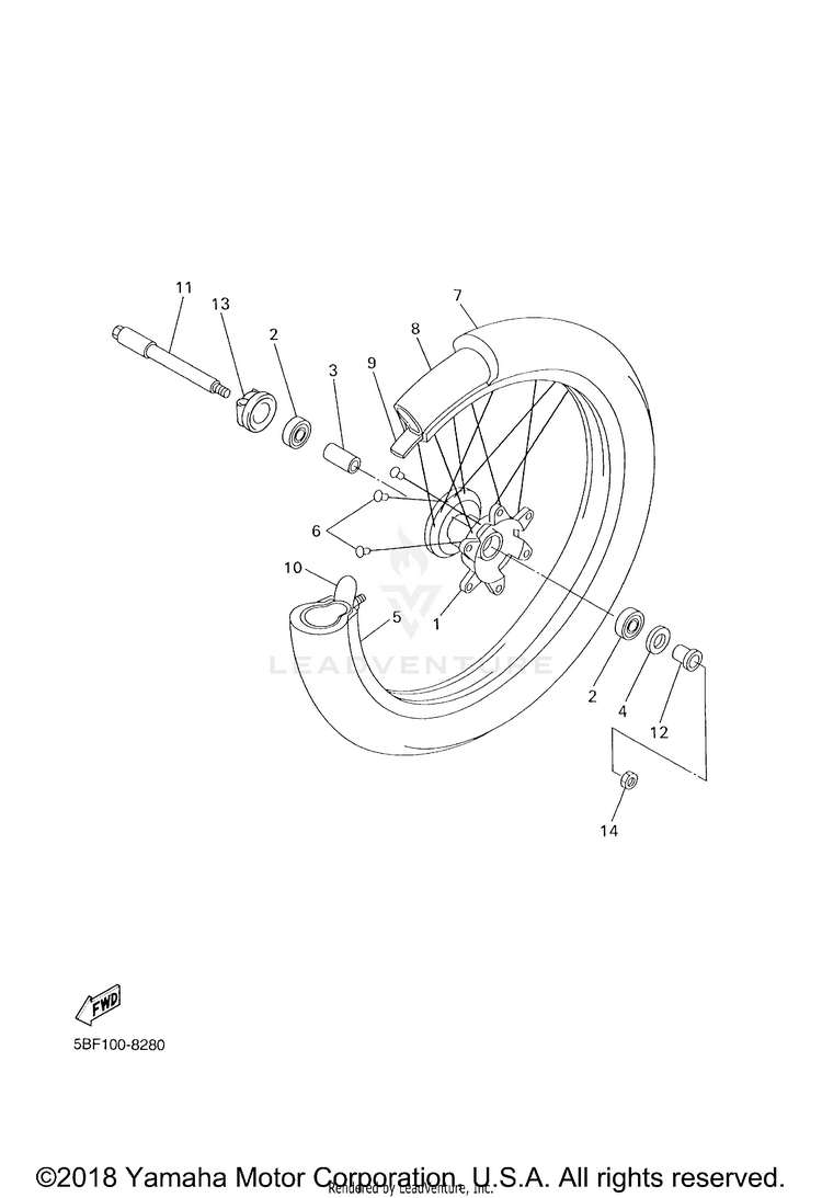 Front Wheel Schematic