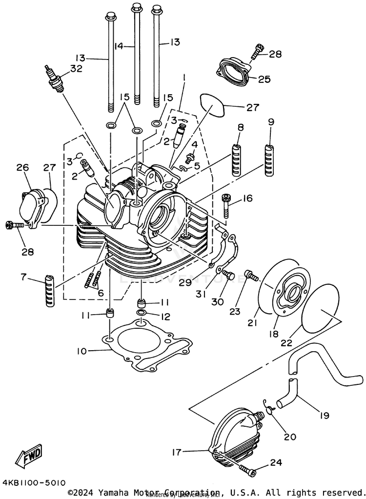Cylinder Head Schematic