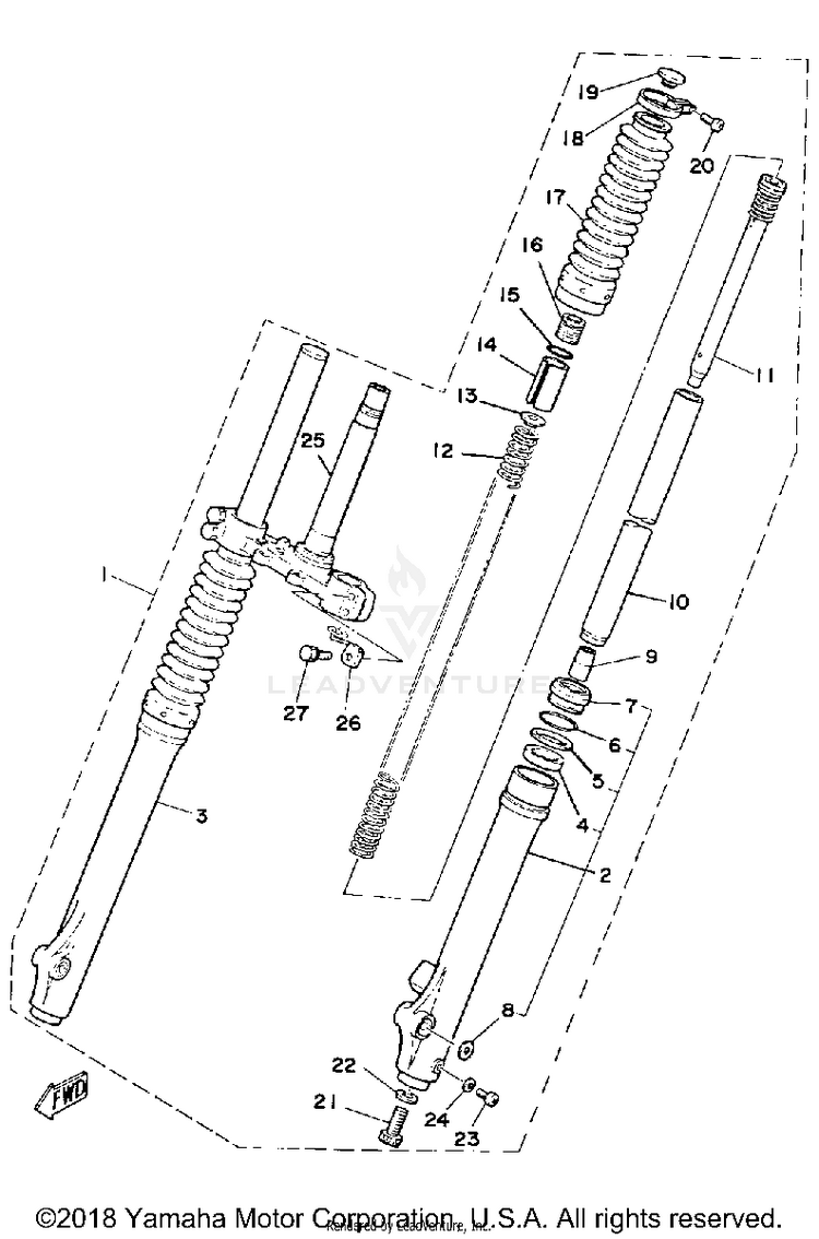Front Fork Schematic