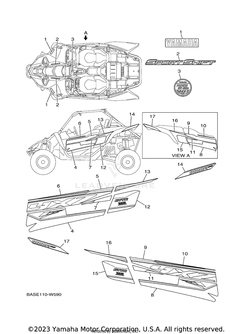 Graphics YXZ1000R EPS SS - YXZ10YEXML - 2021 Schematic