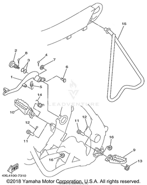 Stand Footrest Schematic