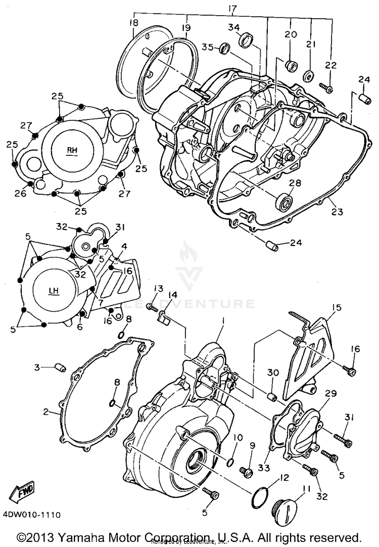 Crankcase Cover 1 Schematic