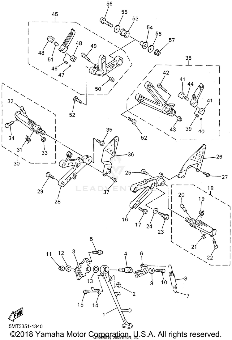 Stand Footrest Schematic
